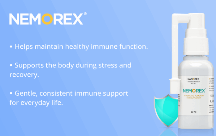 Nanopep NEMOREX premium peptide bioregulator sublingual spray 30 ml peptide bioregulator bottle Nanopep NEMOREX