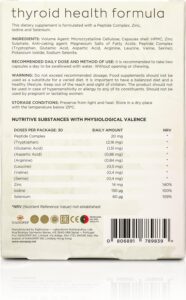 NATURA SANAT thyroid health formula supplement